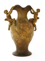 Lot 128 - A Goldscheider terracotta vase