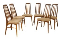 Lot 483 - A set of six teak 'Eva' chairs