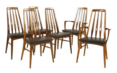 Lot 492 - A set of six rosewood 'Eva' chairs