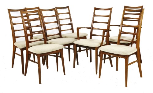 Lot 484 - A set of six rosewood 'Lis' chairs