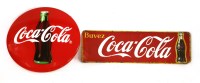 Lot 28 - A FRENCH ENAMEL COCA-COLA SIGN