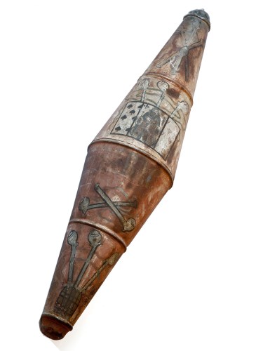 Lot 398 - A FRENCH TOLEWORK TABAC SIGN