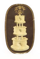 Lot 178 - A FRENCH WEDDING CAKE PAINTED TRADE SIGN