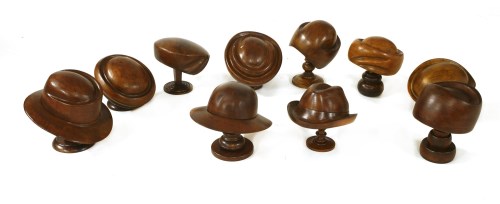 Lot 414 - A COLLECTION OF TEN HATMAKERS' BLOCKS
early-mid 20th century