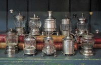 Lot 174 - A COLLECTION OF TEN FRENCH PEPPER GRINDERS