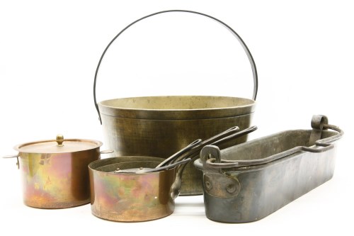 Lot 216 - A 19th century brass preserve pan