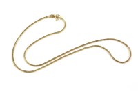 Lot 17 - An Italian gold Brazilian snake link necklace