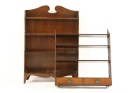 Lot 473 - A set of mahogany hanging shelves