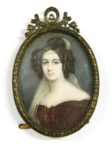 Lot 141 - A 19th century miniature portrait
