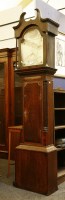 Lot 452 - A George III 30 hour oak and mahogany longcase clock