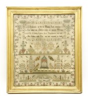 Lot 288 - An early 19th century sampler