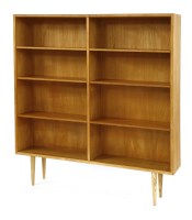 Lot 491 - A Danish oak open bookcase