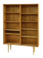 Lot 573 - A Danish oak veneered bookcase