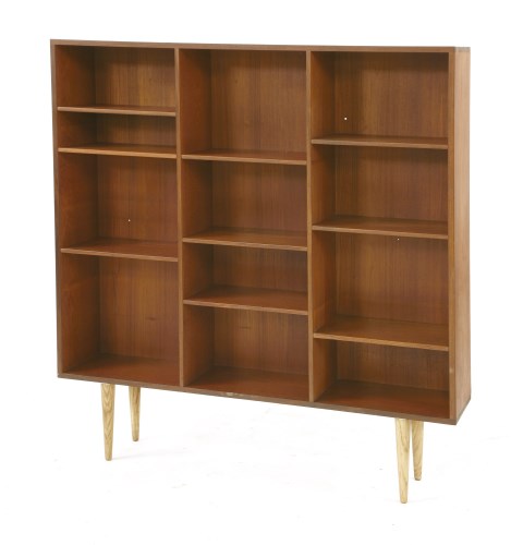 Lot 505 - A Danish teak veneered set of shelves