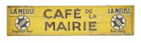 Lot 164 - A 'CAFÉ DE LA MAIRIE' WOODEN SIGNBOARD
