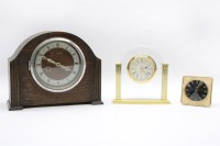 Lot 221 - A collection of clocks to include a Swiss cuckoo clock