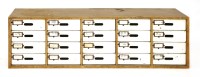 Lot 435 - A chest of twenty drawers