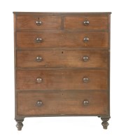 Lot 511 - A 19th century mahogany chest of drawers