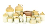 Lot 233 - A collection of stoneware flagons
