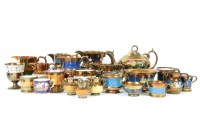 Lot 190 - A collection of copper lustre mugs