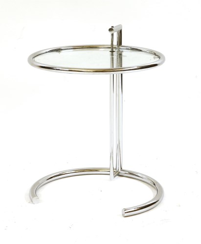 Lot 539 - A reproduction Eileen Gray table