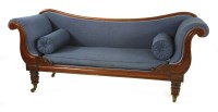 Lot 393 - A Victorian mahogany chaise longue