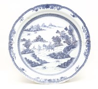Lot 257 - A Chinese blue and white dish