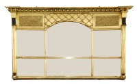 Lot 484 - A Regency gilt framed overmantel mirror