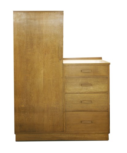 Lot 260 - An oak wardrobe