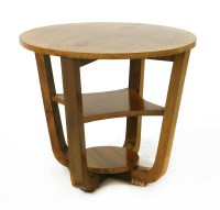 Lot 254 - An Art Deco walnut occasional table