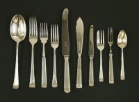 Lot 278 - A Mappin and Webb silver-plated canteen of cutlery