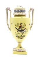 Lot 182 - A Late 19th century Helena Wofsohn Dresden vase