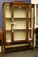 Lot 536 - An Edwardian inlaid mahogany glazed display cabinet