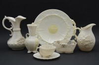 Lot 223 - A collection of Belleek pottery