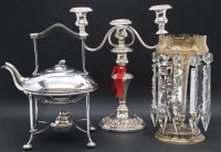 Lot 222 - A collection of silver plated items