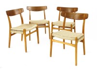 Lot 377 - A set of four CH23 chairs