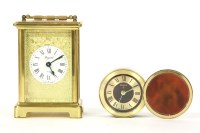 Lot 179 - A Bayard eight day brass carriage clock