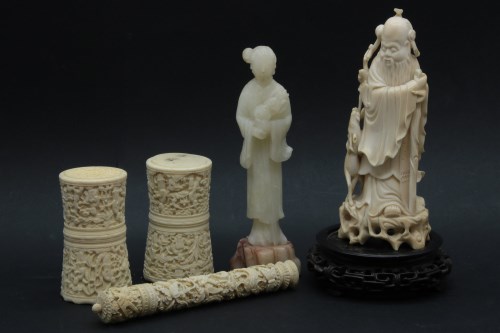 Lot 150 - A collection of late 19th Century Chinese carvings