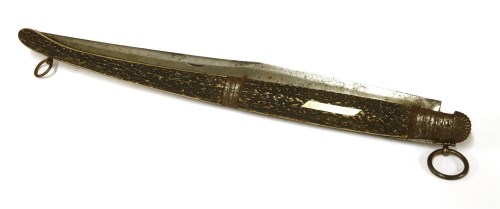 Lot 389 - AN AMERICAN HUNTING OR GROLLICKING KNIFE
