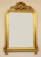Lot 506 - A late 19th century gilt pier mirror