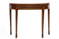 Lot 326 - A George III mahogany and cross banded