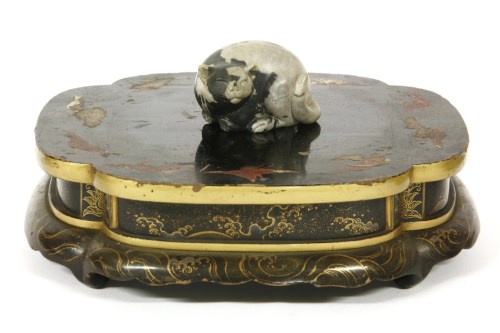 Lot 174 - A Japanese lacquer stand