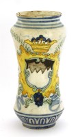 Lot 164 - A tin-glazed earthenware apothecary jar