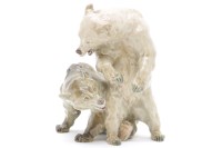 Lot 249 - A Meissen porcelain figure of two bears