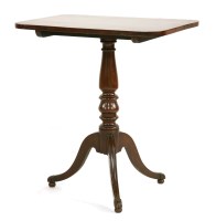 Lot 493 - A mahogany tilt-top table