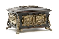 Lot 246 - A French ebonised humidor