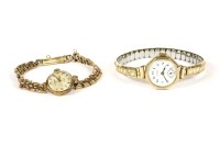 Lot 56 - A ladies 9ct gold Rotary mechanical bracelet watch