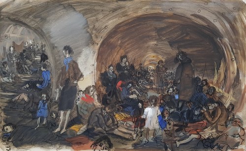 Lot 11 - Anthony Gross RA (1905-1984)
SOUTHWARK TUNNEL OCT 1945
Signed