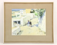 Lot 342 - Arnie Zwart
Mediterranean village with figures
Watercolour
35 x 44 cm