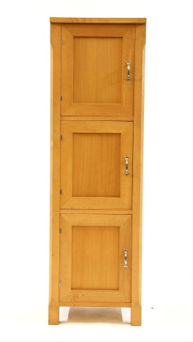 Lot 373 - A beechwood slender cabinet